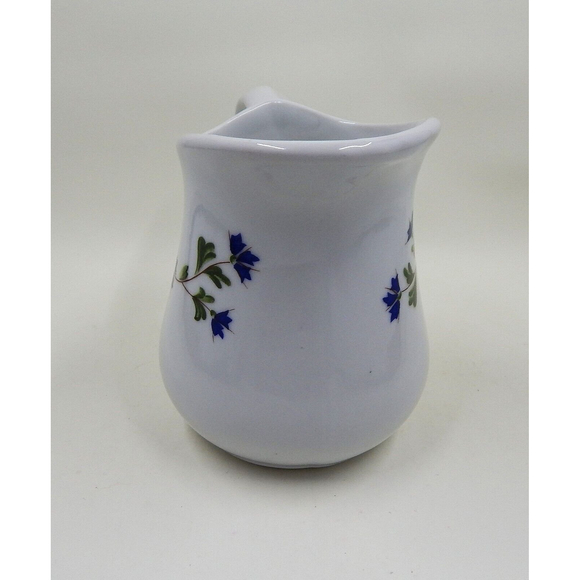 Cordon Bleu BIA Small Pitcher Creamer Hand Decorated Blue Cornflowers - Picture 2 of 10